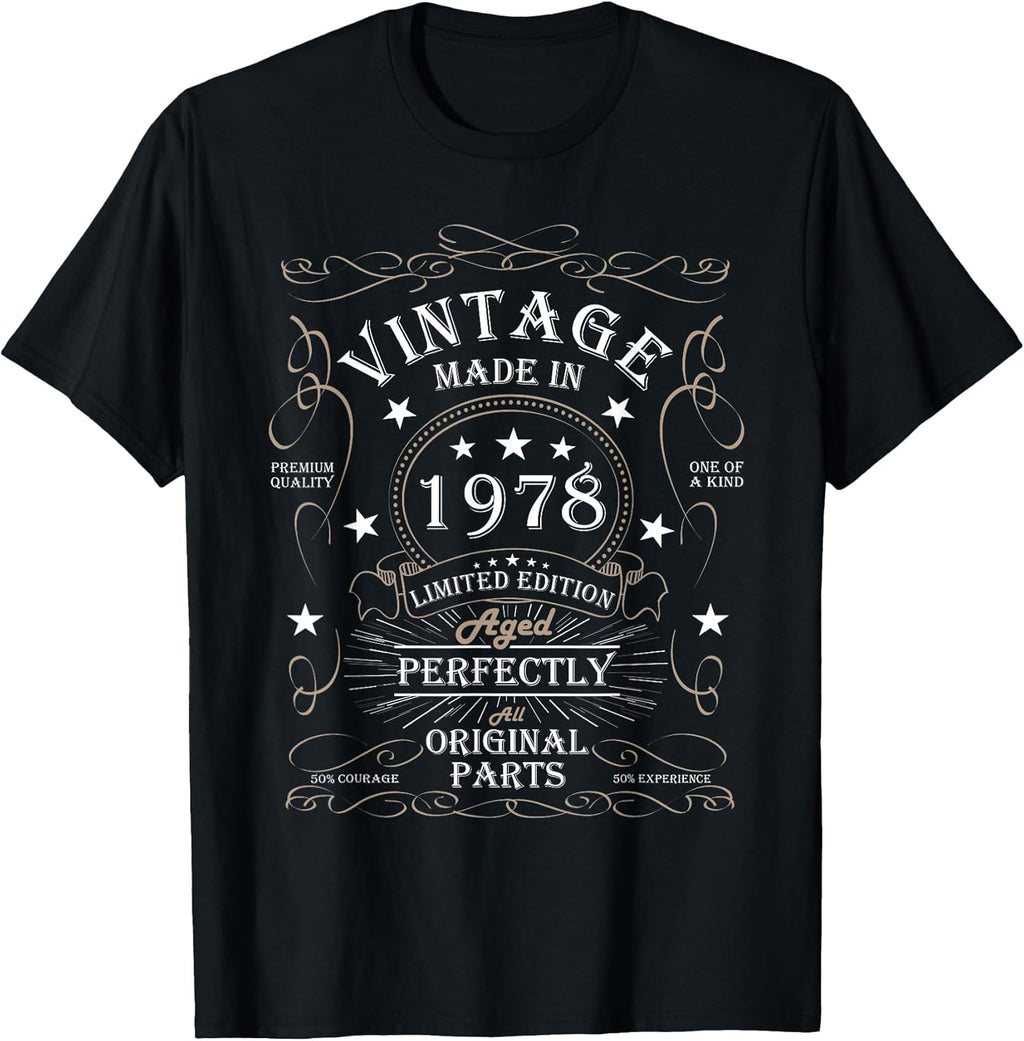 Birthday Giftidea 1978 For Man Woman 48 Years Old - Adult & Kids T-Shirts, Sweatshirts & Hoodies apparel design preview 1