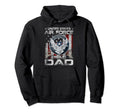 Mens Proud Air Force Dad Military Hoodie - Casual Everyday Wear for Adults - T-Shirt, Sweatshirt, Hoodie