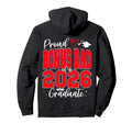 Proud Bonus Dad Class 2026 Graduate Hoodie - Graphic Print Men Women - T-Shirt, Sweatshirt, Hoodie
