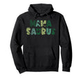 Mama Saurus Mom Dinosaur Three Rex Hoodie - Aesthetic Graphic Men Women - T-Shirt, Sweatshirt, Hoodie