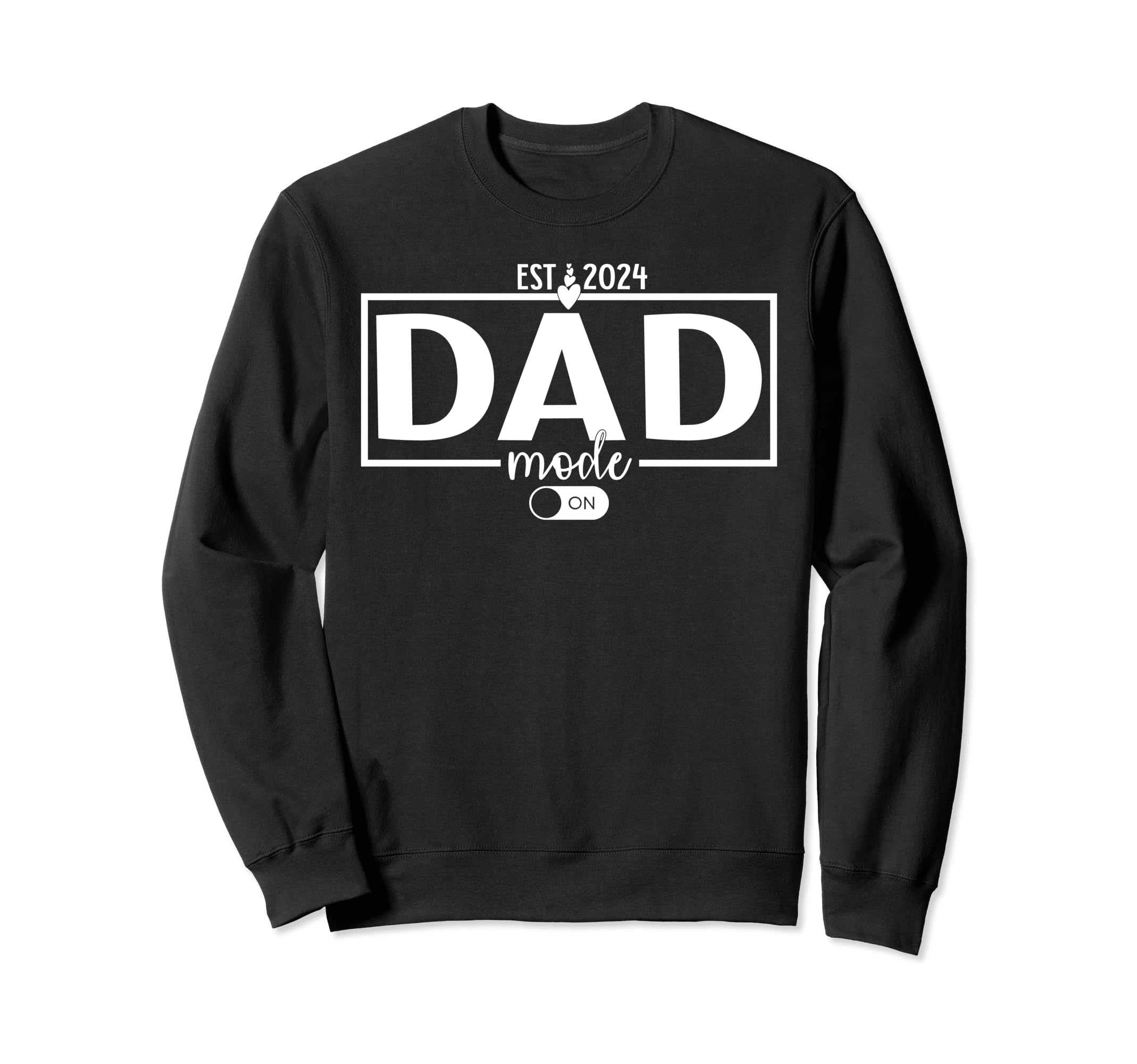 Dad Est 2024 New Mother Dad Sweatshirt - Minimalist Print Unisex - T-Shirt, Sweatshirt, Hoodie