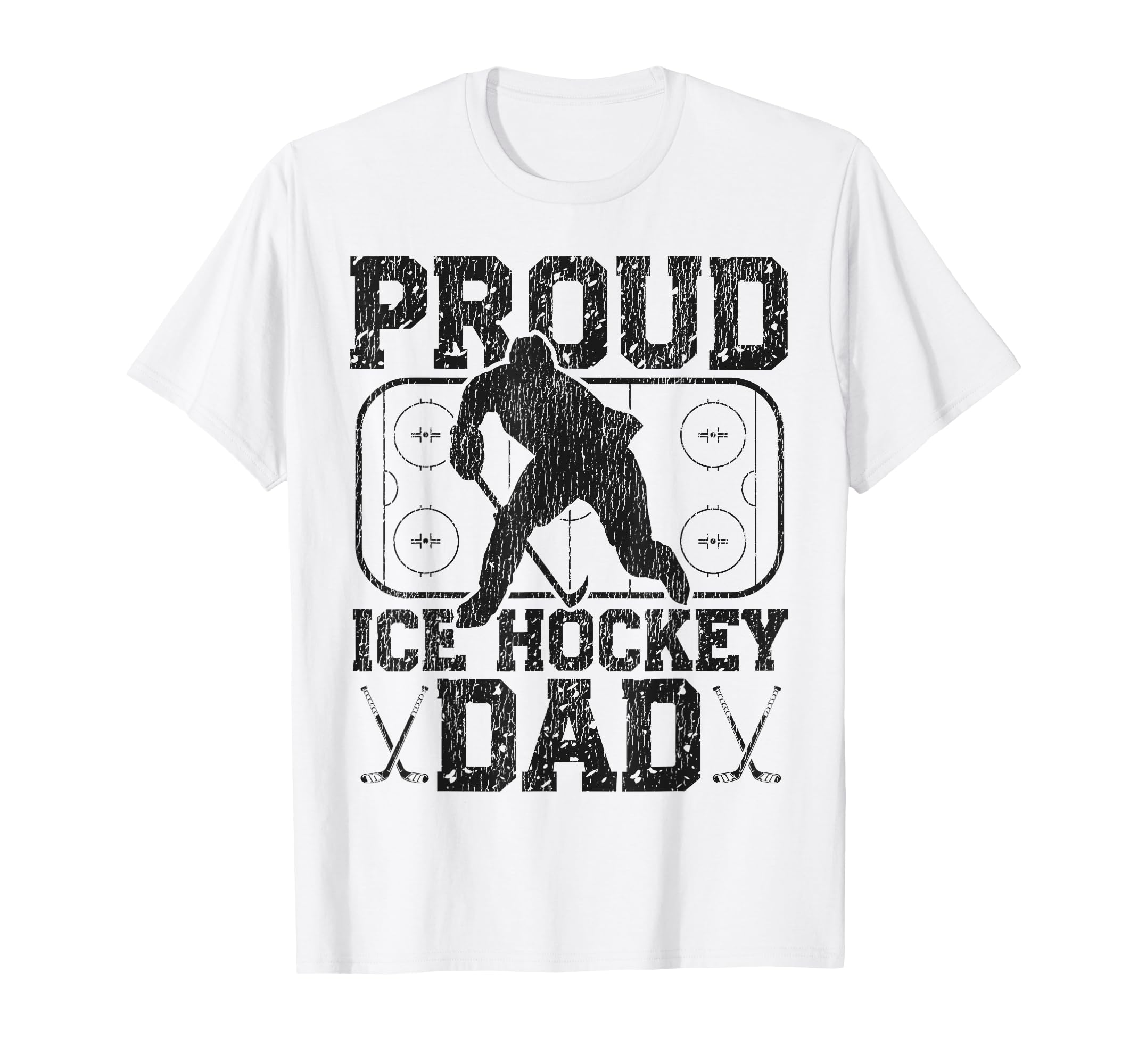 Ice Hockey Dad Father Proud Ice Hockey T-Shirt - Unique Graphic for Adults - T-Shirt, Sweatshirt, Hoodie