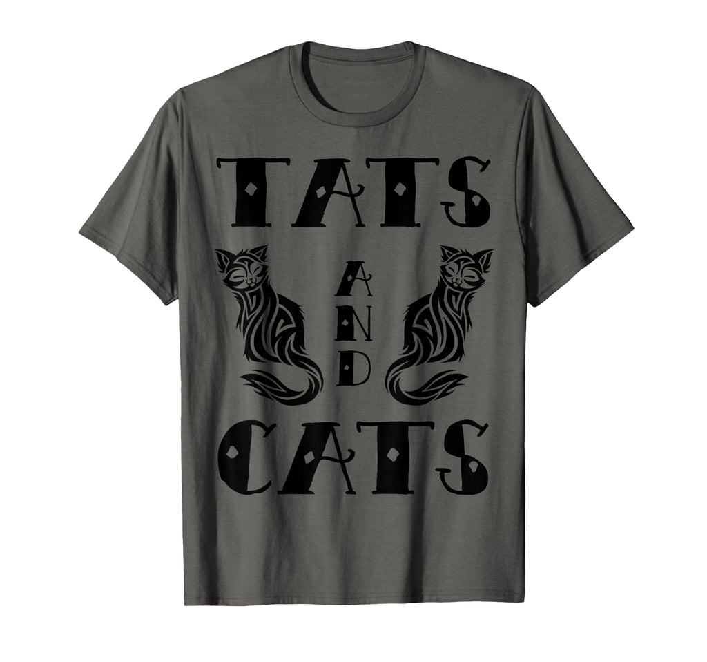 Tats Cats Tattoo Lover Funny Cat T-Shirt - Aesthetic Graphic Men Women - T-Shirt, Sweatshirt, Hoodie