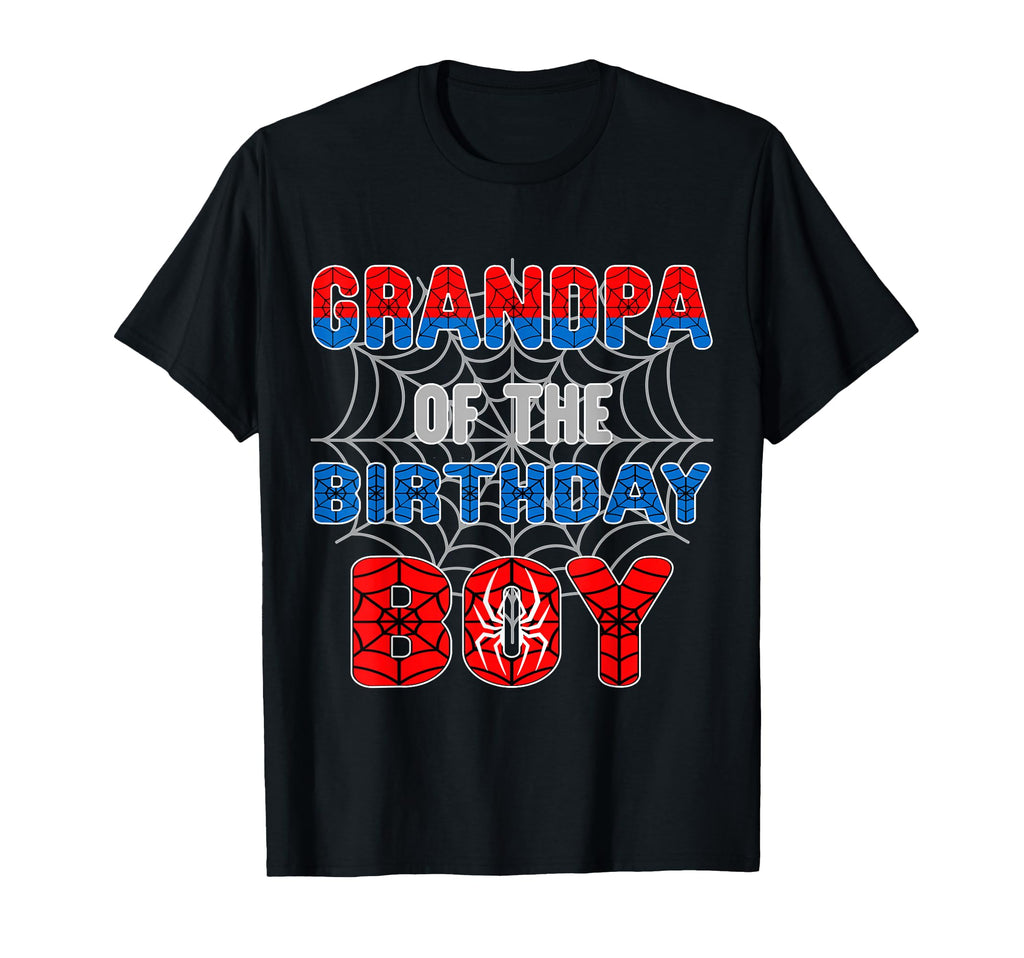 Spider Web Birthday Party Grandpa T-Shirt - Streetwear Style for Adults - T-Shirt, Sweatshirt, Hoodie