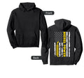 Thin Yellow Line Flag Diesel Power Hoodie - Minimalist Print Unisex - T-Shirt, Sweatshirt, Hoodie