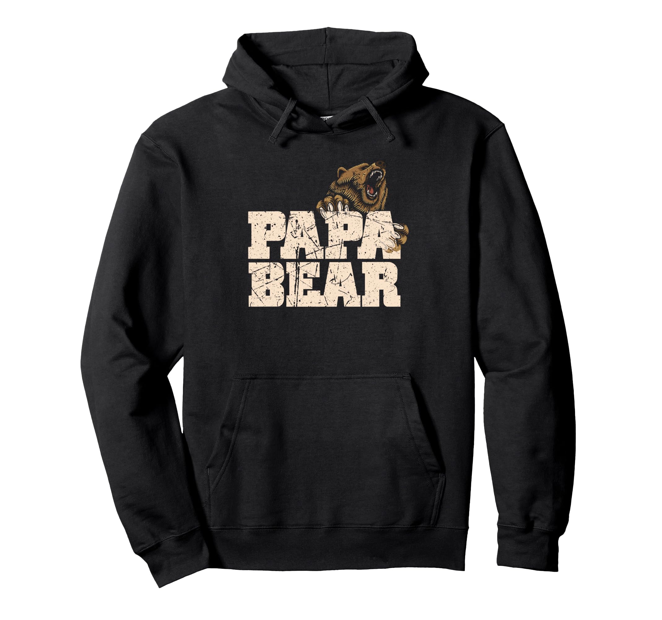 Papa Bear Family Fathers Day Dad Hoodie - Aesthetic Graphic Unisex - T-Shirt, Sweatshirt, Hoodie