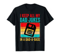 I Keep All My Dad Jokes Dad Base T-Shirt - Graphic Print for Adults - T-Shirt, Sweatshirt, Hoodie