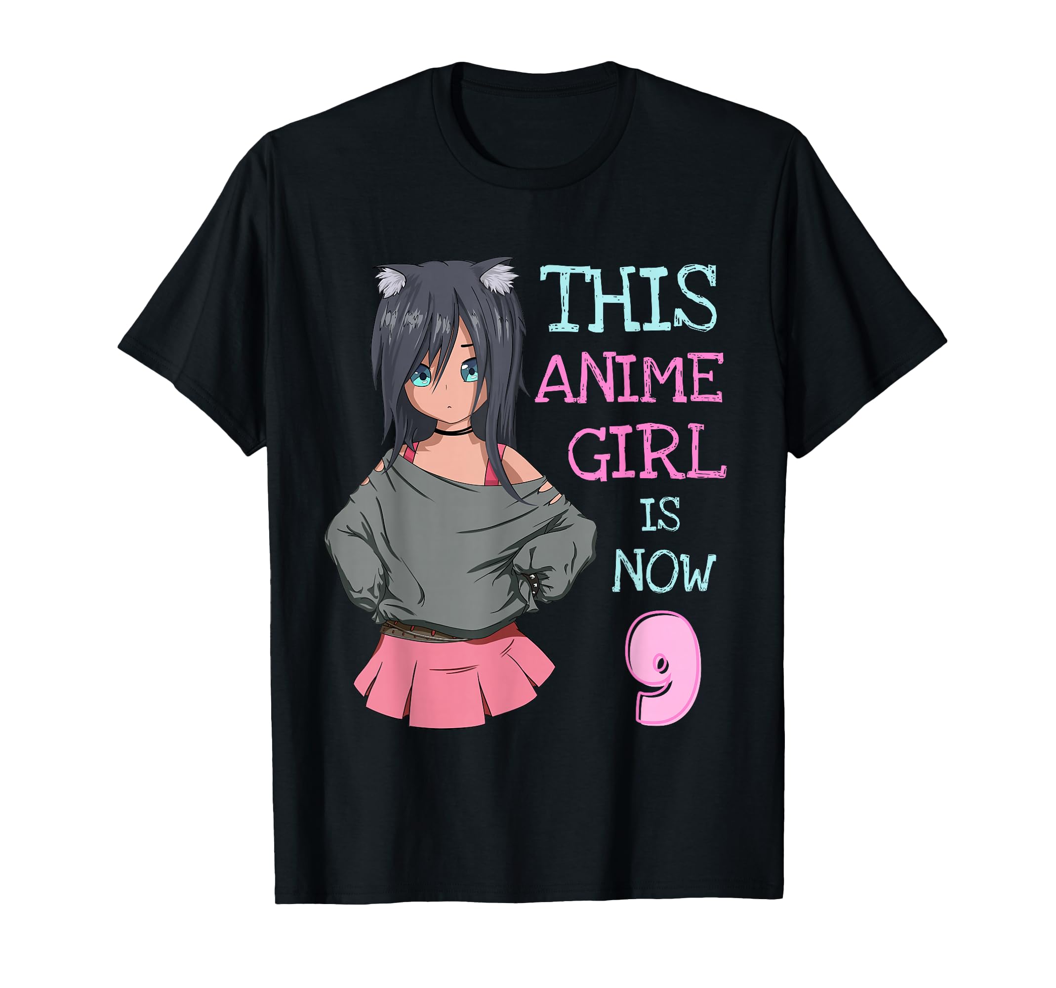 This Anime Is Now 9 Years Old Birthday T-Shirt - Custom Art Print Unisex - T-Shirt, Sweatshirt, Hoodie