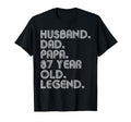 Husband Dad Papa 87 Year Old Legend T-Shirt - Trendy Graphic for Adults - T-Shirt, Sweatshirt, Hoodie