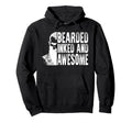 Bearded Inked And Awesome Tattooed Dad Hoodie - Minimalist Print Unisex - T-Shirt, Sweatshirt, Hoodie