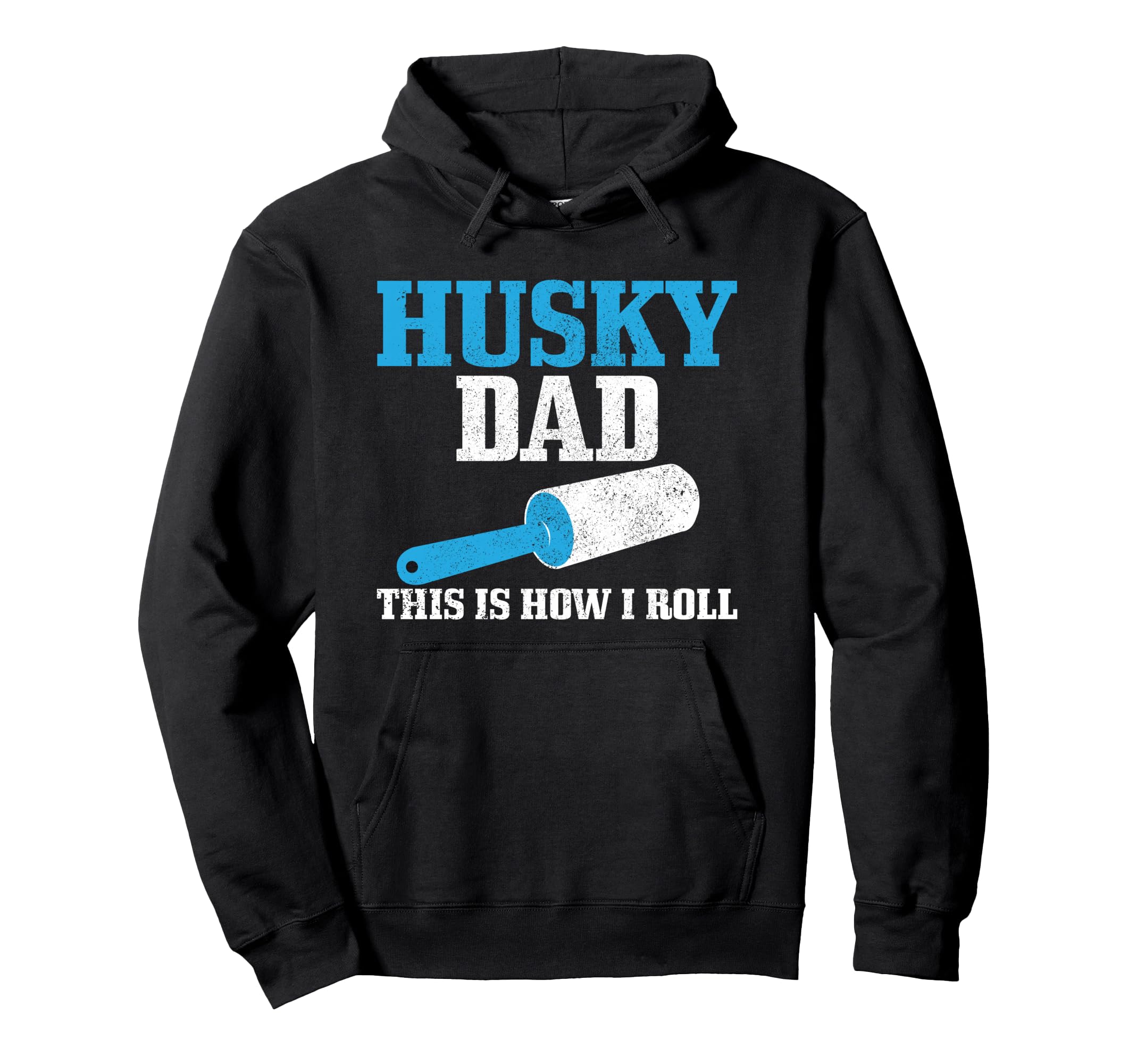 Husky Dad Dog Hair Funny Siberian Husky Hoodie - Graphic Print for Adults - T-Shirt, Sweatshirt, Hoodie