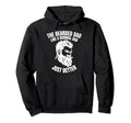 Funny Bearded Dad Father Fathers Day Hoodie - Minimalist Print for Adults - T-Shirt, Sweatshirt, Hoodie