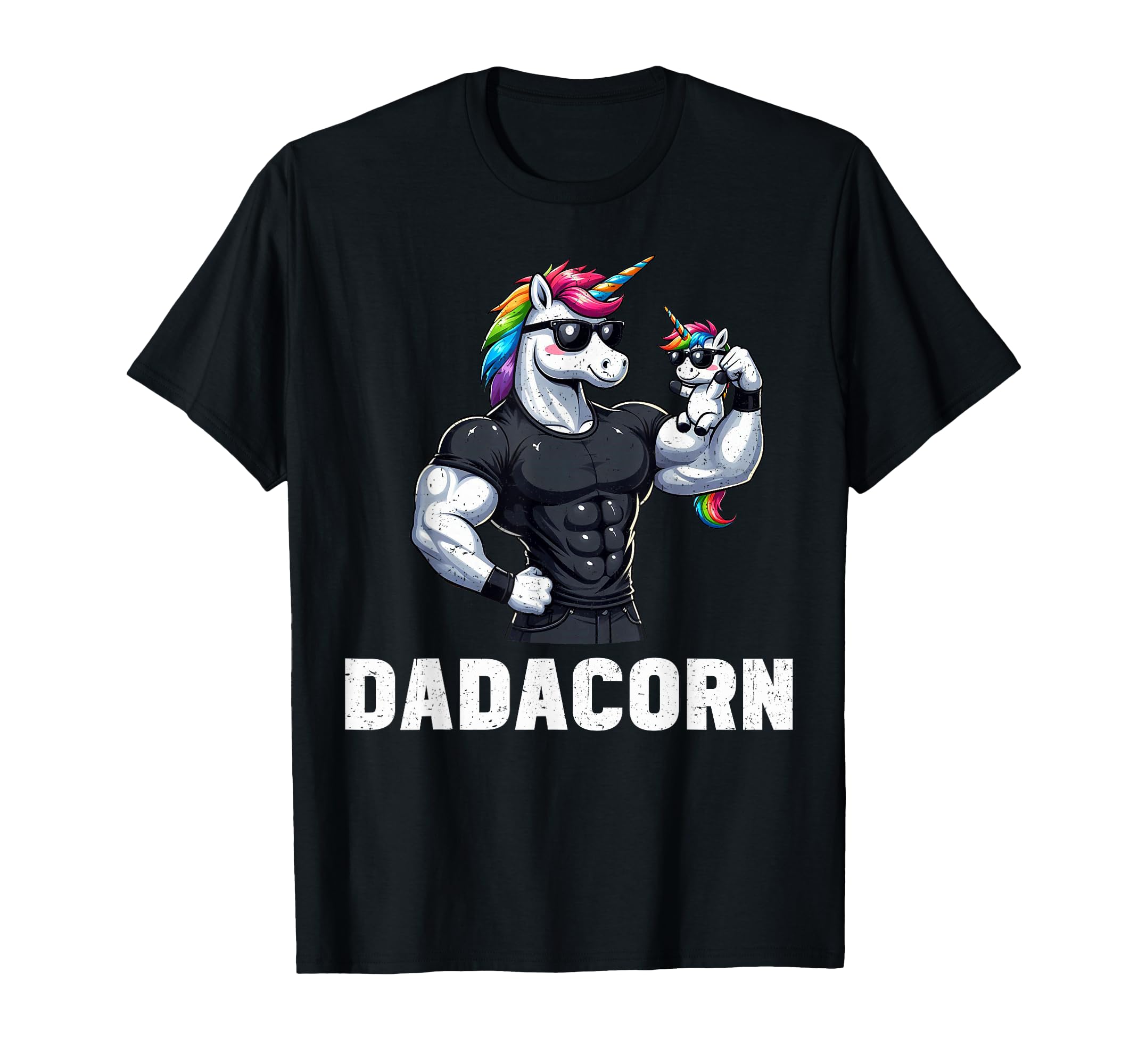 Dadacorn Unicorn Dad Papa Fathers Day T-Shirt - Novelty Apparel Men Women - T-Shirt, Sweatshirt, Hoodie