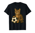 Cat Soccer Cats Sweatshirt - Minimalist Print Unisex - T-Shirt, Sweatshirt, Hoodie