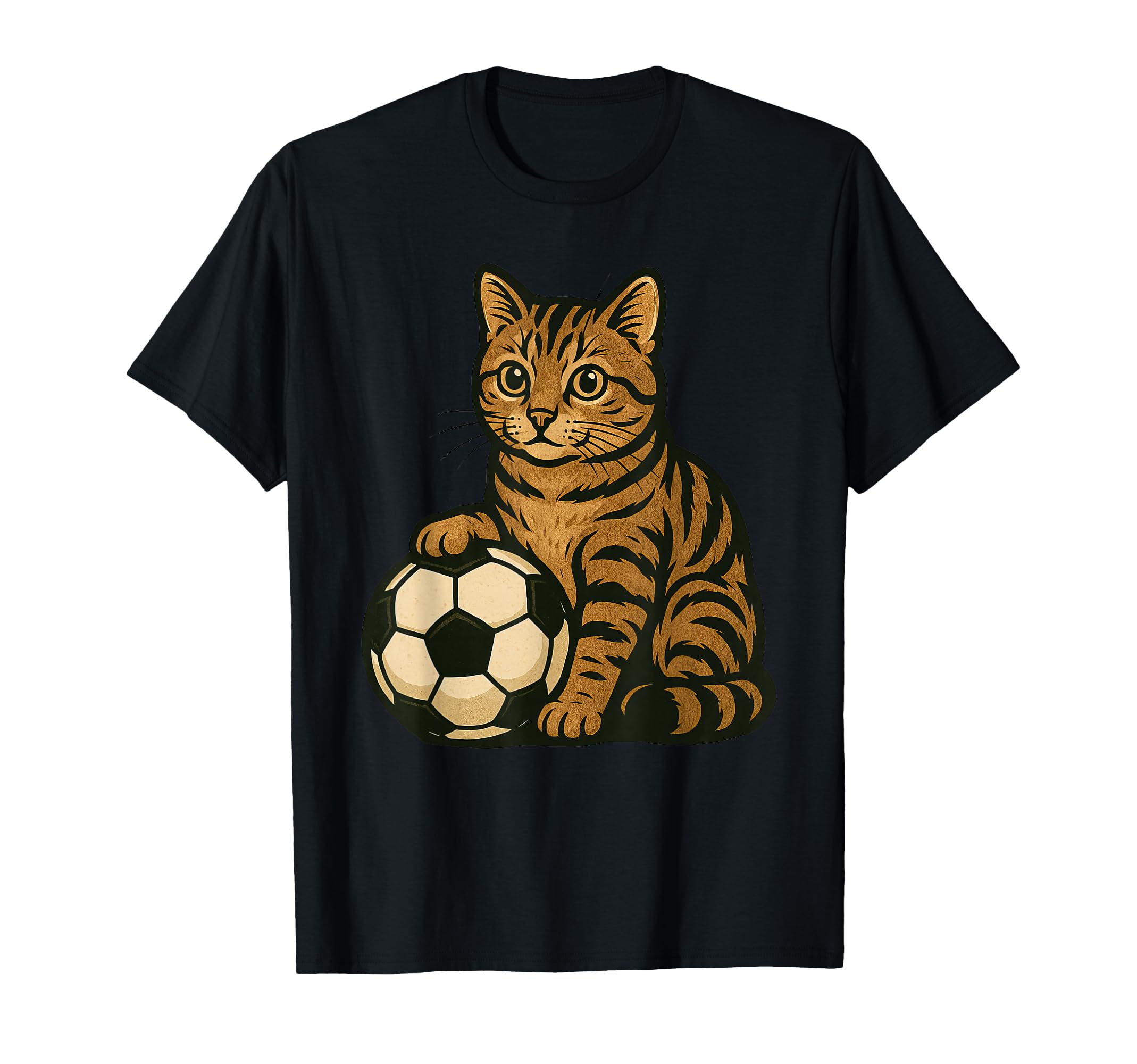Cat Soccer Cats Sweatshirt - Minimalist Print Unisex - T-Shirt, Sweatshirt, Hoodie