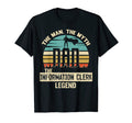 Mens Myth Legend Dad Information Clerk T-Shirt - Novelty Apparel Men Women - T-Shirt, Sweatshirt, Hoodie
