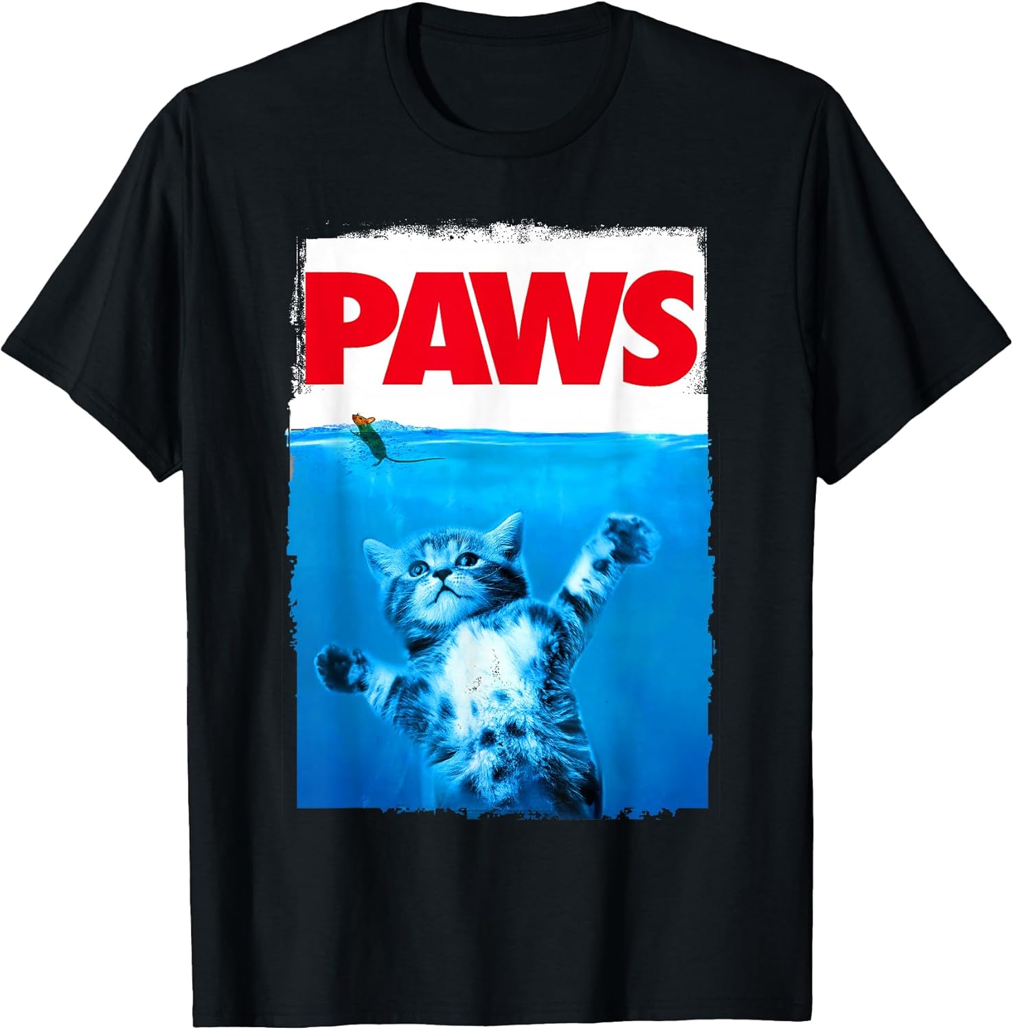Xiongying Paws Cat and Mouse Top, Cute Funny Lover - Adult & Kids T-Shirts, Sweatshirts & Hoodies apparel design preview 1