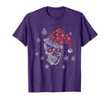 Sugar Skull Santa Hat Pajama Gifts T-Shirt - Custom Art Print for Adults - T-Shirt, Sweatshirt, Hoodie