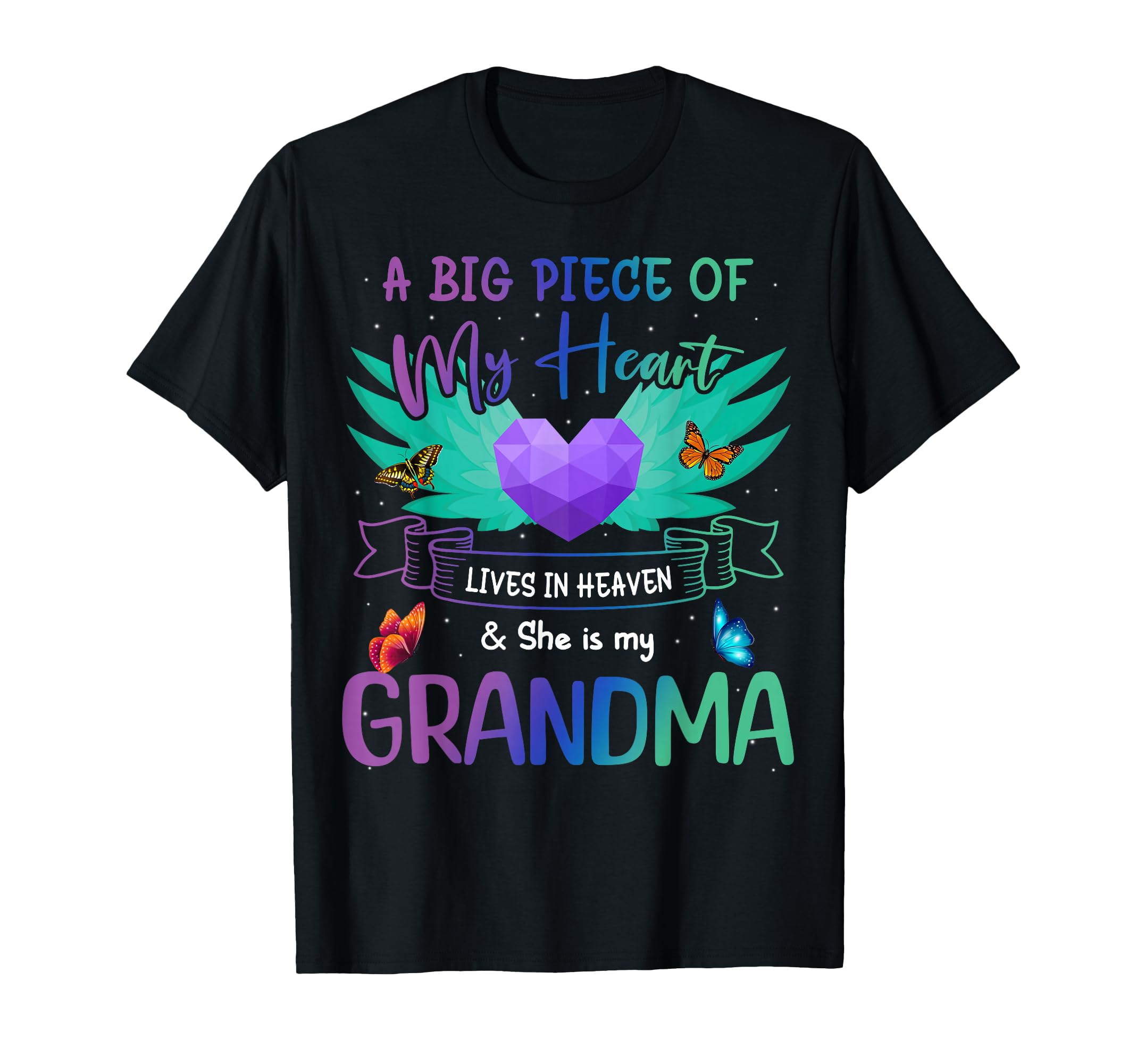 Grandma Happy Birthday To Angel T-Shirt - Aesthetic Graphic Men Women - T-Shirt, Sweatshirt, Hoodie
