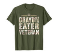 Patriotic Crayon Eater Veteran I Eat Proud T-Shirt - Graphic Print Unisex - T-Shirt, Sweatshirt, Hoodie