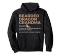 Bearded Dragon Grandma Definition Hoodie - Novelty Apparel for Adults - T-Shirt, Sweatshirt, Hoodie