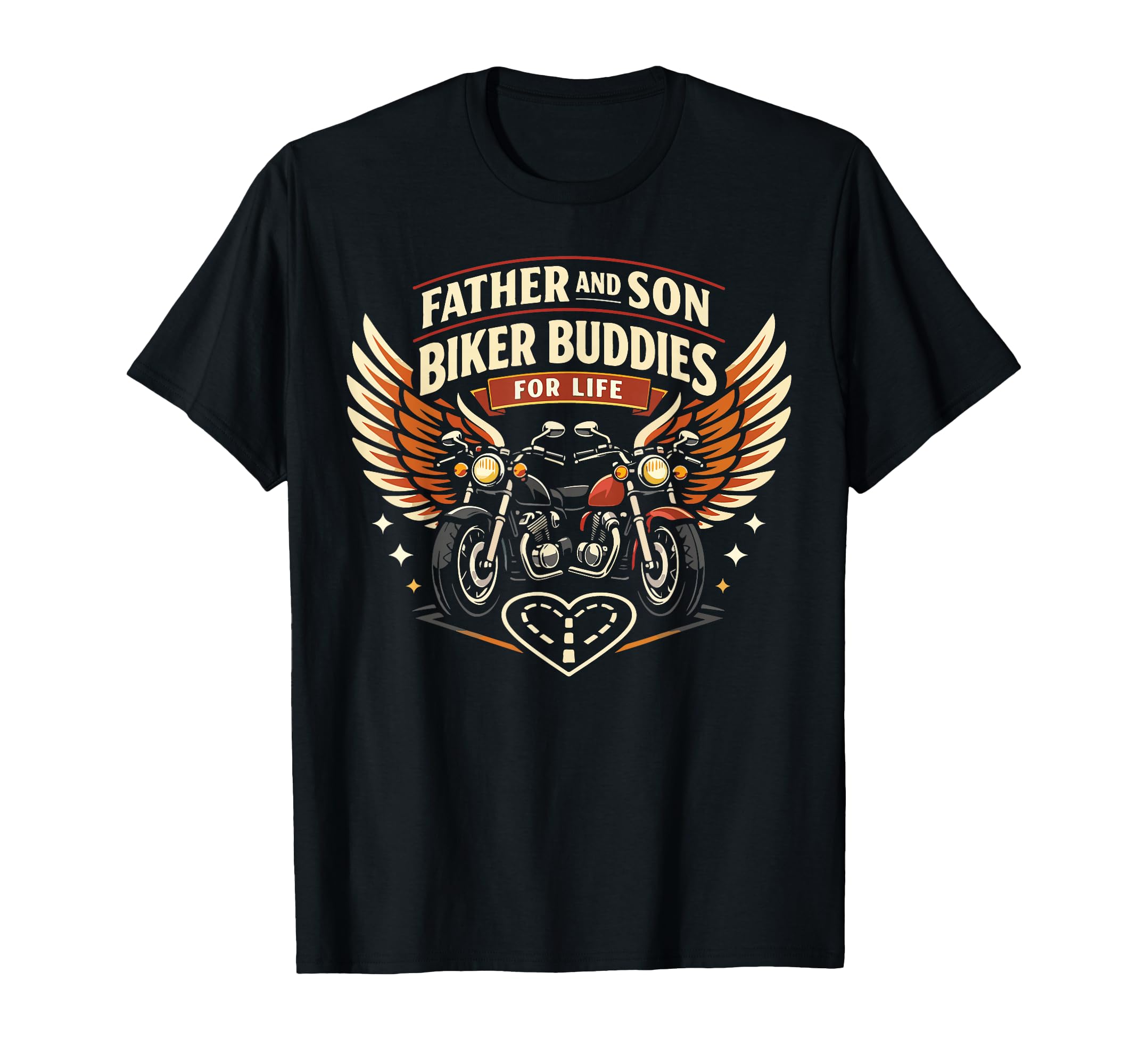 Motorcycle Biker Dad Son Father And T-Shirt - Minimalist Print for Adults - T-Shirt, Sweatshirt, Hoodie