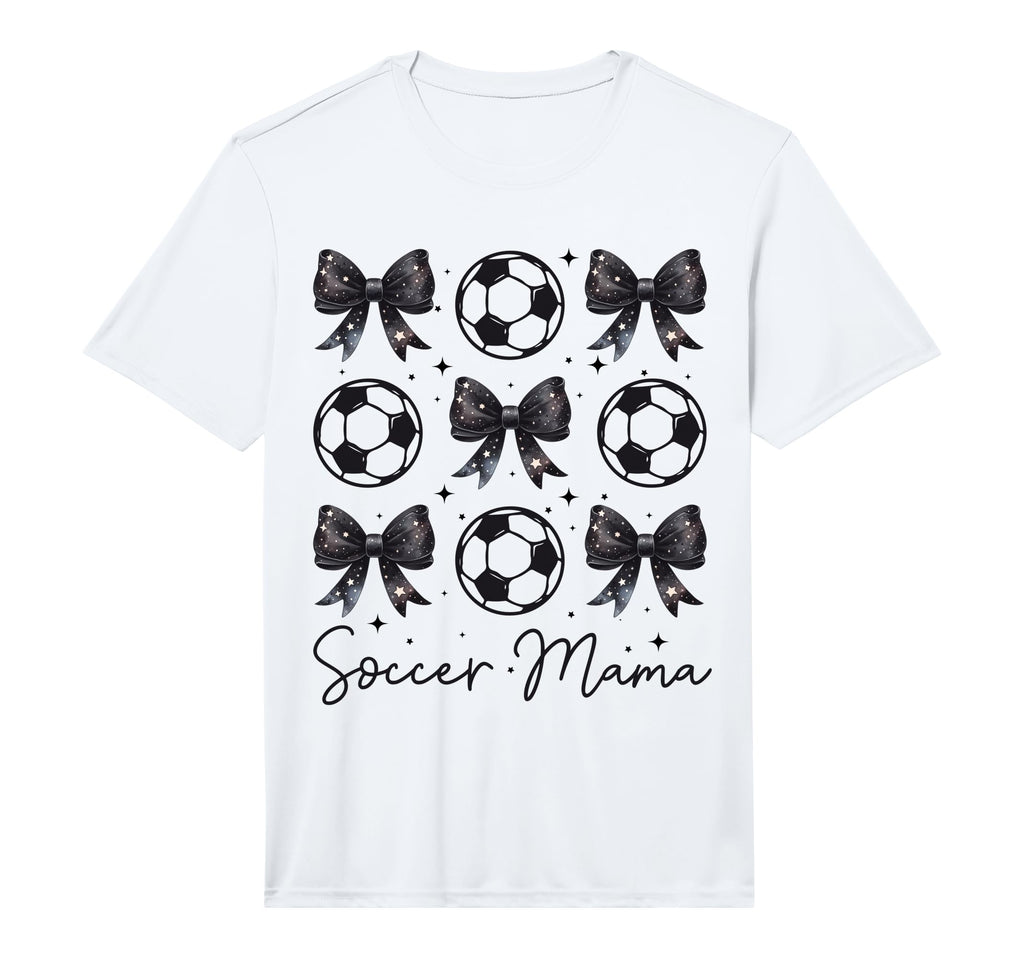 Soccer Mama Coquette Bow Soccer Mom T-Shirt - Novelty Apparel for Adults - T-Shirt, Sweatshirt, Hoodie