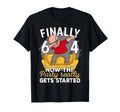 64Th Birthday Him 64 Years Old Finally 64 T-Shirt - Trendy Graphic Unisex - T-Shirt, Sweatshirt, Hoodie