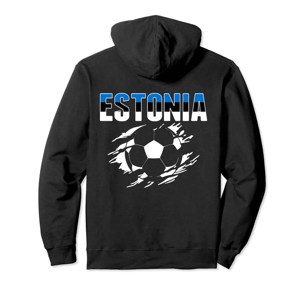 Estonia Soccer Fans Jersey Estonian Football Hoodie - Graphic Print Unisex - T-Shirt, Sweatshirt, Hoodie