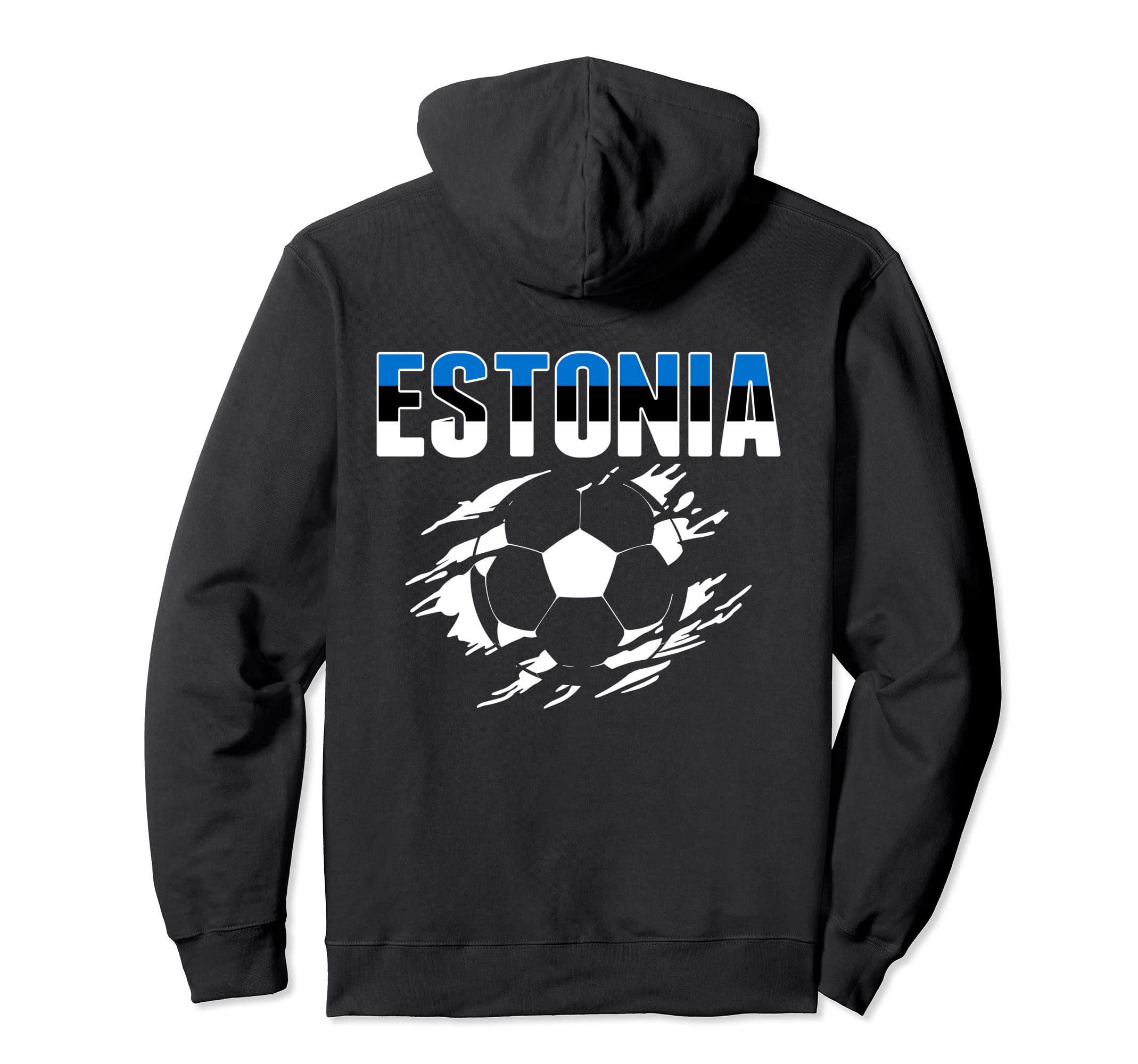 Estonia Soccer Fans Jersey Estonian Football Hoodie - Graphic Print Unisex - T-Shirt, Sweatshirt, Hoodie