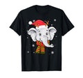 Elephant Funny Elephant Santan Hat T-Shirt - Unique Graphic Men Women - T-Shirt, Sweatshirt, Hoodie
