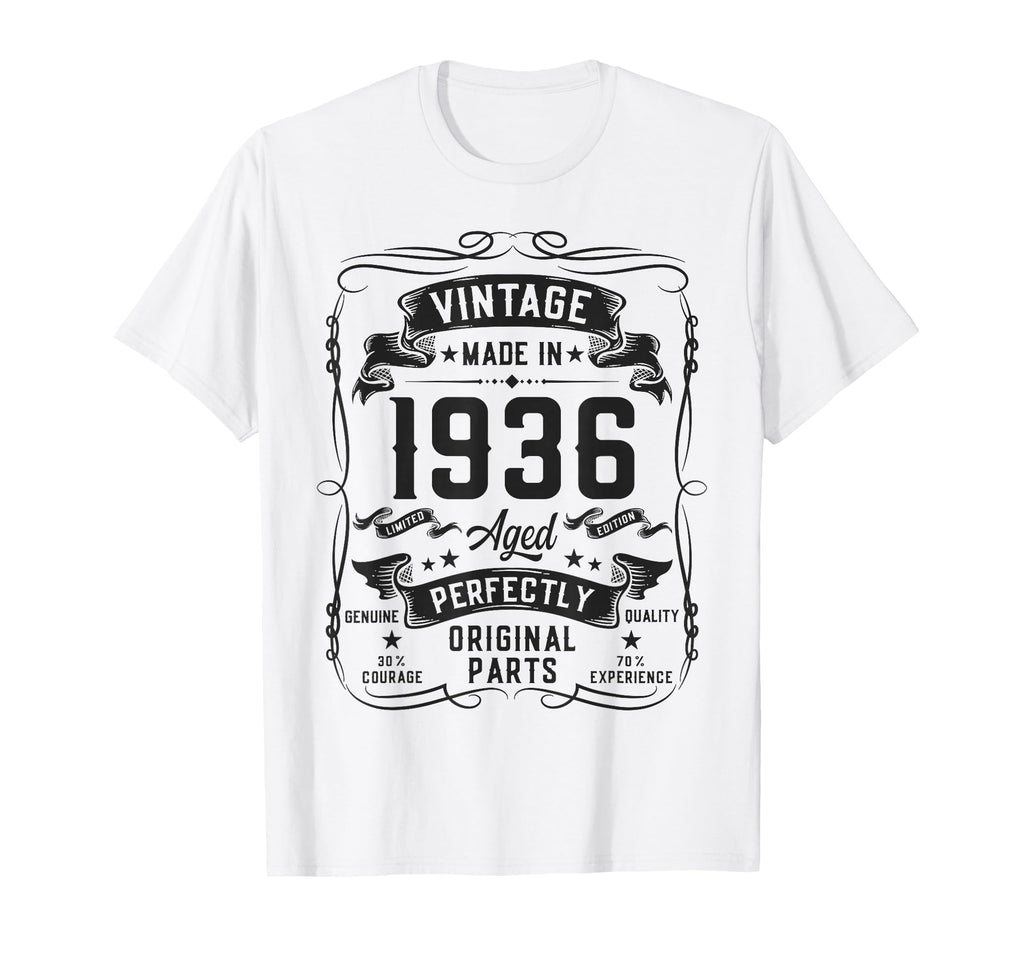 1936 90Yr 90Th Birthday Gifts 90 T-Shirt - Streetwear Style for Adults - T-Shirt, Sweatshirt, Hoodie