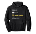 Funny Truck Driver Art Dad Hoodie - Casual Everyday Wear for Adults - T-Shirt, Sweatshirt, Hoodie