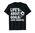 Soccer Lifes About Goals Soccer Lovers T-Shirt - Custom Art Print Unisex - T-Shirt, Sweatshirt, Hoodie