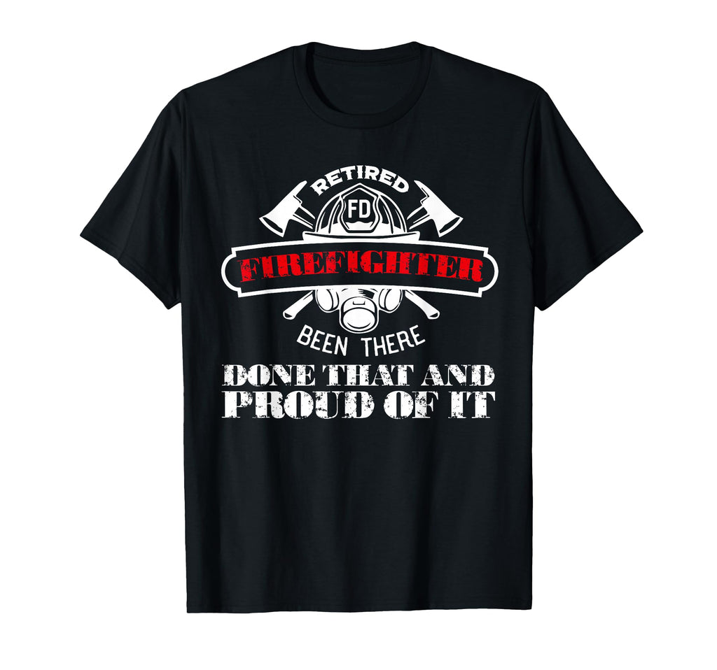 Firefighter Fireman Dad Mens Retirement T-Shirt - Custom Art Print Unisex - T-Shirt, Sweatshirt, Hoodie