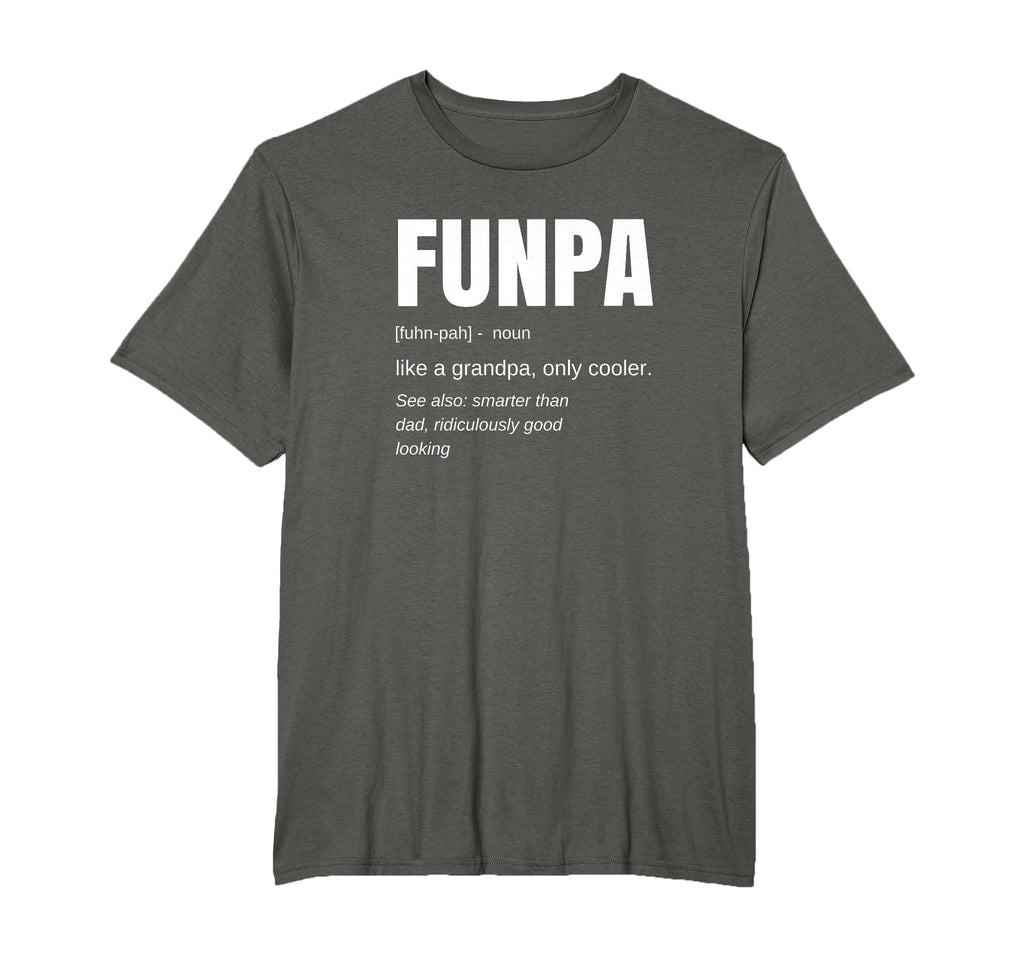 Funpa Definition Grandpa Fit Crew Neck T-Shirt - Trendy Graphic for Adults - T-Shirt, Sweatshirt, Hoodie