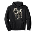 Anatomy Pug Dog Funny Mom Dad Dog Hoodie - Novelty Apparel for Adults - T-Shirt, Sweatshirt, Hoodie
