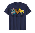 Peace Love Horses Riding Equestrian T-Shirt - Minimalist Print for Adults - T-Shirt, Sweatshirt, Hoodie