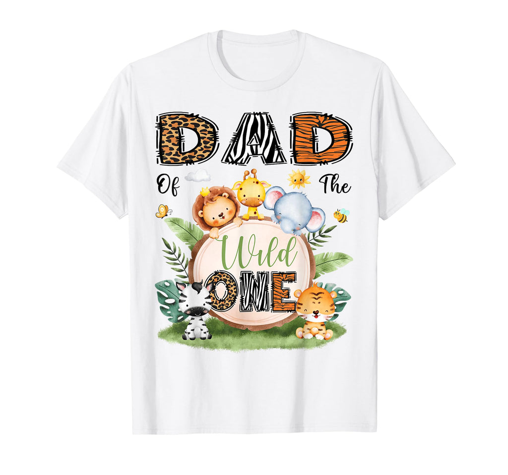 Dad Wild One 1St Bday Safari Woodland T-Shirt - Custom Art Print Men Women - T-Shirt, Sweatshirt, Hoodie