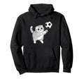 Soccer Kitten Playing Ball Funny Cat Hoodie - Minimalist Print Unisex - T-Shirt, Sweatshirt, Hoodie