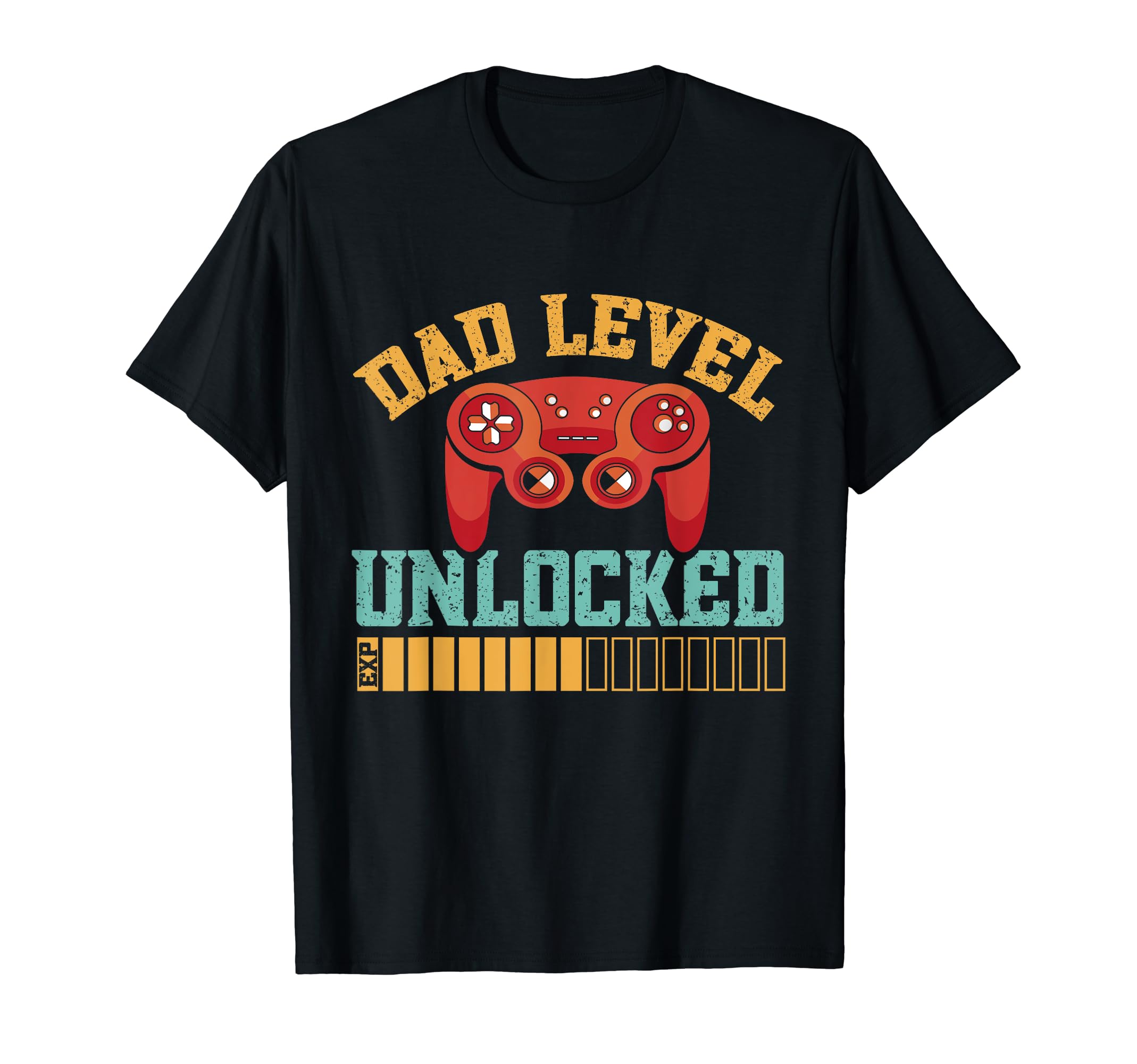 Dad Level Unlocked Fathers Day Video T-Shirt - Custom Art Print Unisex - T-Shirt, Sweatshirt, Hoodie