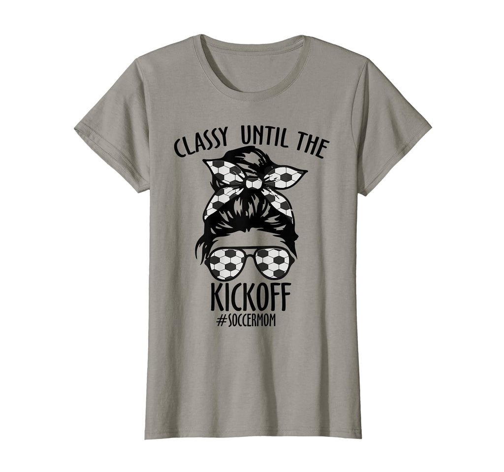 Womens Messy Bun Soccer Mom Classy T-Shirt - Custom Art Print Men Women - T-Shirt, Sweatshirt, Hoodie
