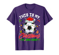 This Is My Pajama Soccer Santa Hat Pjs T-Shirt - Unique Graphic Men Women - T-Shirt, Sweatshirt, Hoodie