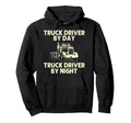 Best Truck Driver Art Dad Trucking Cdl Hoodie - Fun Novelty Design Unisex - T-Shirt, Sweatshirt, Hoodie