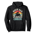 Biker Dad Like Regular Dad But Cooler Hoodie - Graphic Print Unisex - T-Shirt, Sweatshirt, Hoodie