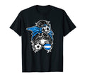Messy Bun Hair Honduran Soccer T-Shirt - Fun Novelty Design Men Women - T-Shirt, Sweatshirt, Hoodie