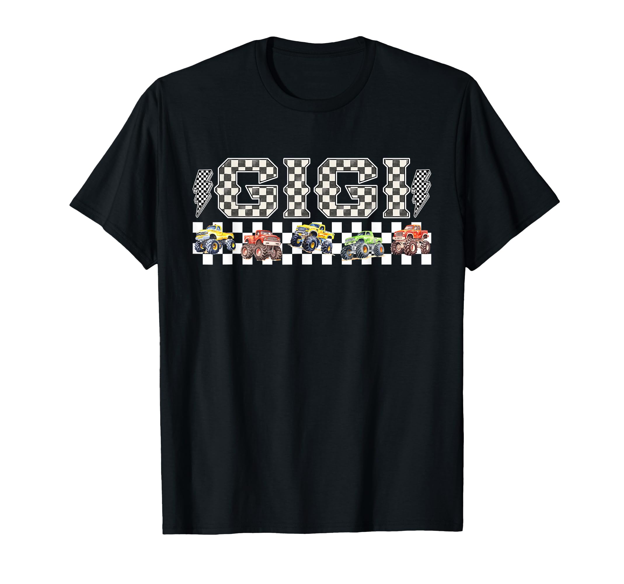 Gigi Monster Truck Family Crew T-Shirt - Minimalist Print for Adults - T-Shirt, Sweatshirt, Hoodie