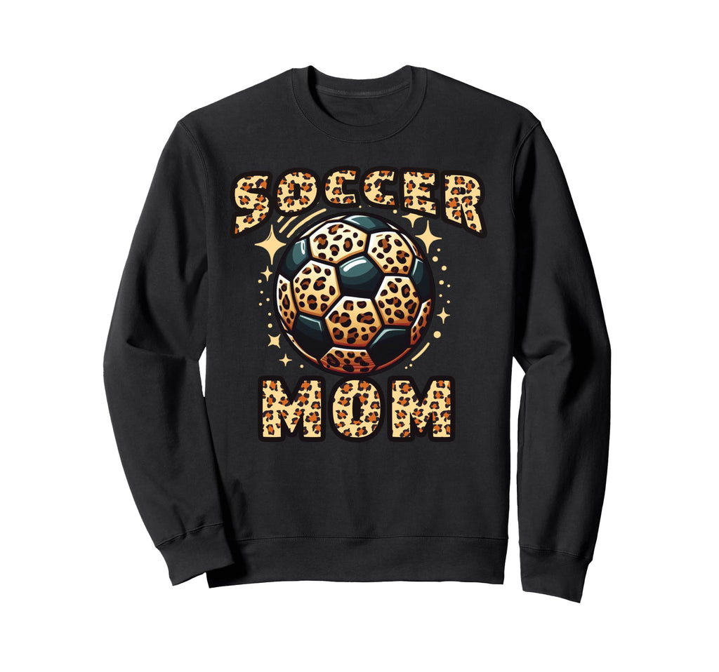 Soccer Mom Leopard Sweatshirt - Trendy Graphic Unisex - T-Shirt, Sweatshirt, Hoodie