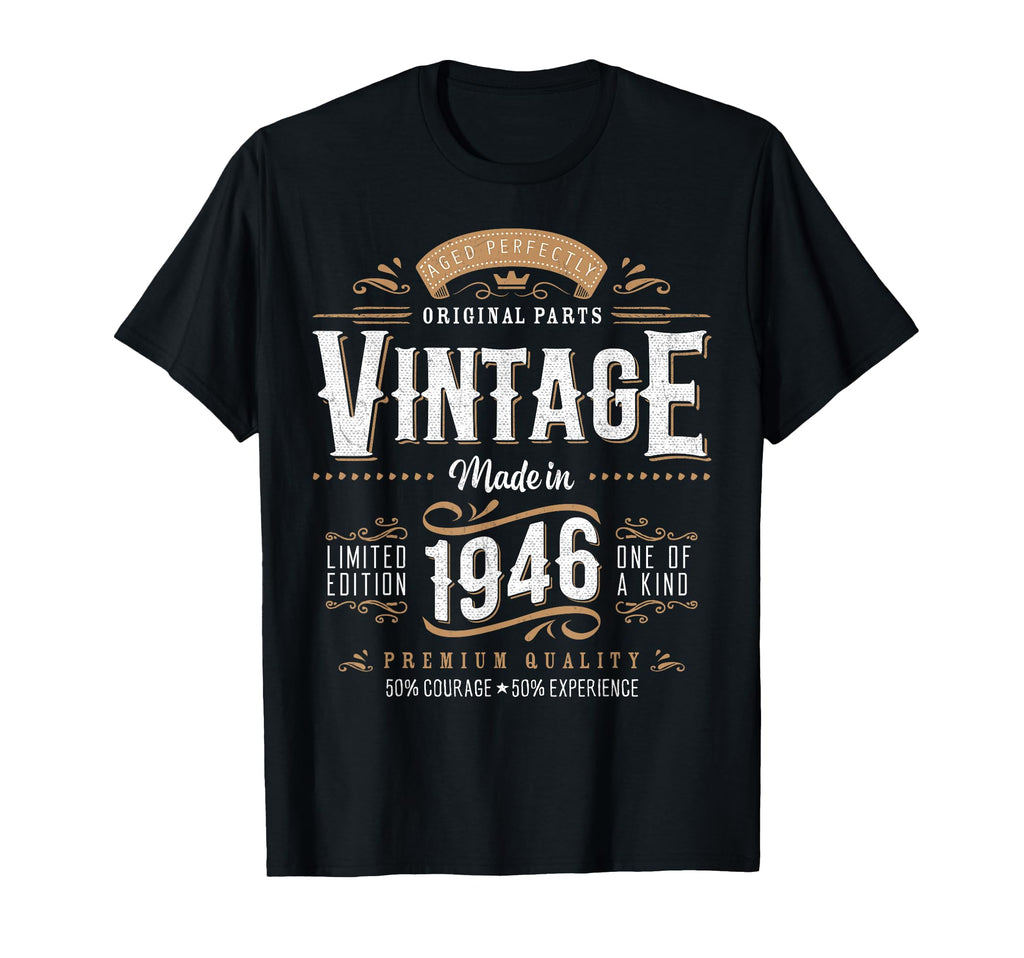 1946 Label 80Th Birthday Gift 80 Year T-Shirt - Novelty Apparel for Adults - T-Shirt, Sweatshirt, Hoodie