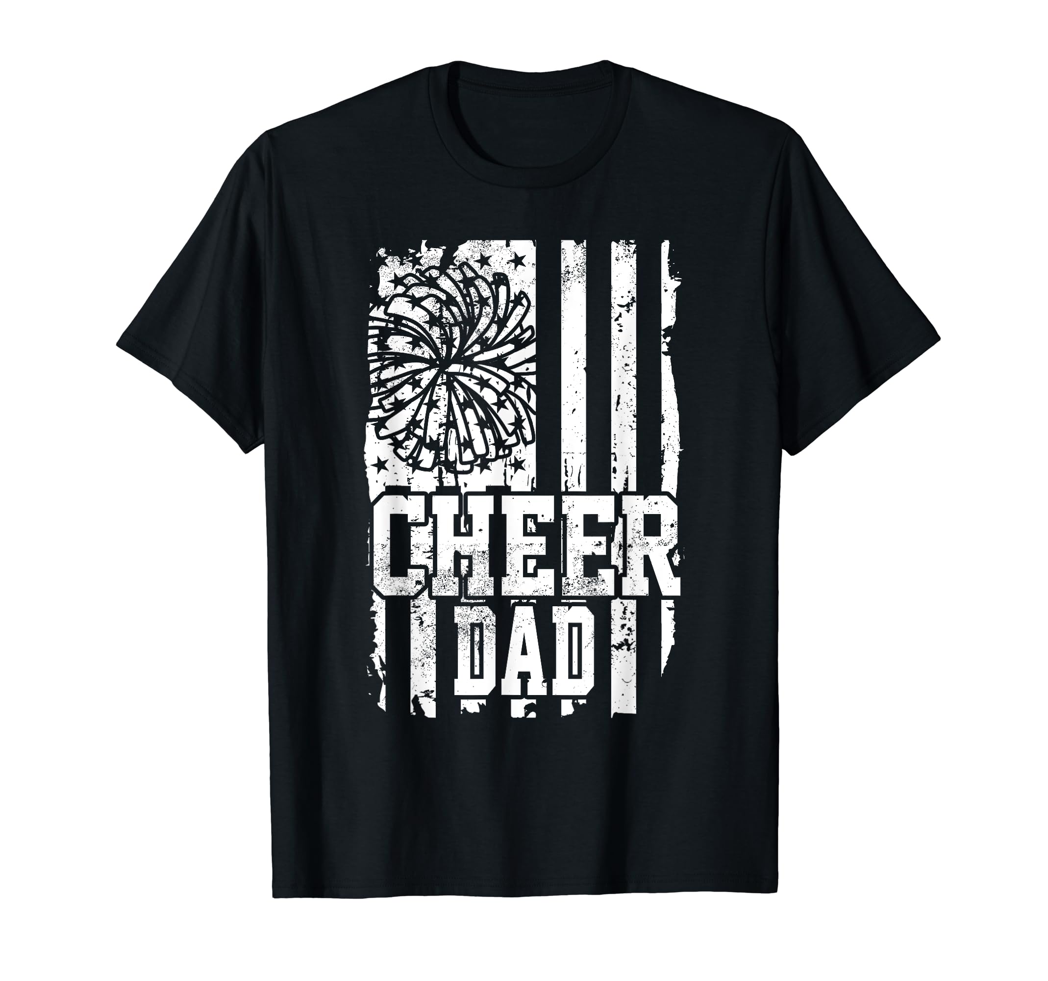 Usa Flag Cheer Dad Cheer Game Day T-Shirt - Minimalist Print for Adults - T-Shirt, Sweatshirt, Hoodie